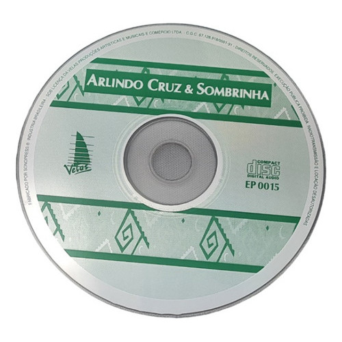 Cd Musica Arlindo Cruz E Sombrinha - Pagode E Axé Original Pagode E Axe