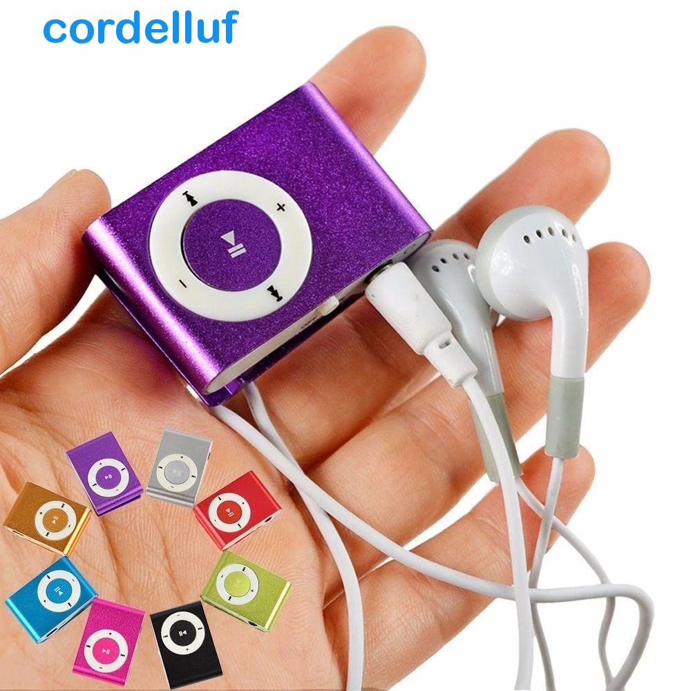 CORDELLUF MP3 Player Media Walkman Fashion Metal 3.5 Mm Leitor De Música Portátil