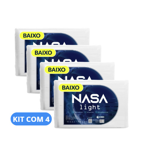 Kit 4 Travesseiros Sonos Nasa Light Baixo 10cm em Oferta na Shopee