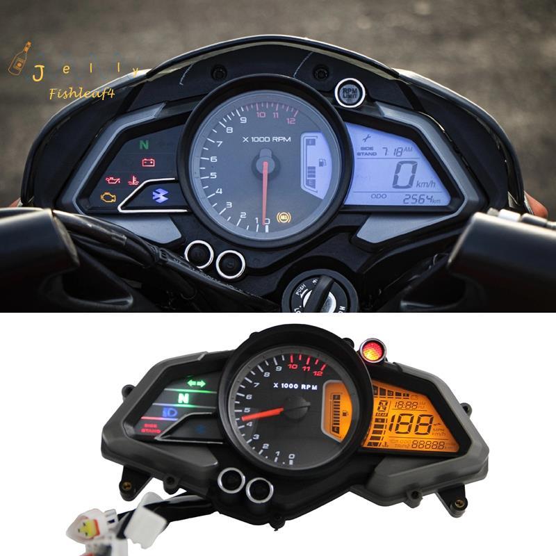 Para 200NS Tacômetro Digital Odômetro Motocicleta Velocímetro Medidor Instrumento LCD