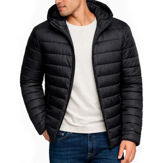 Bobojaco Masculino Impermeável Térmico Corta Vento Capuz