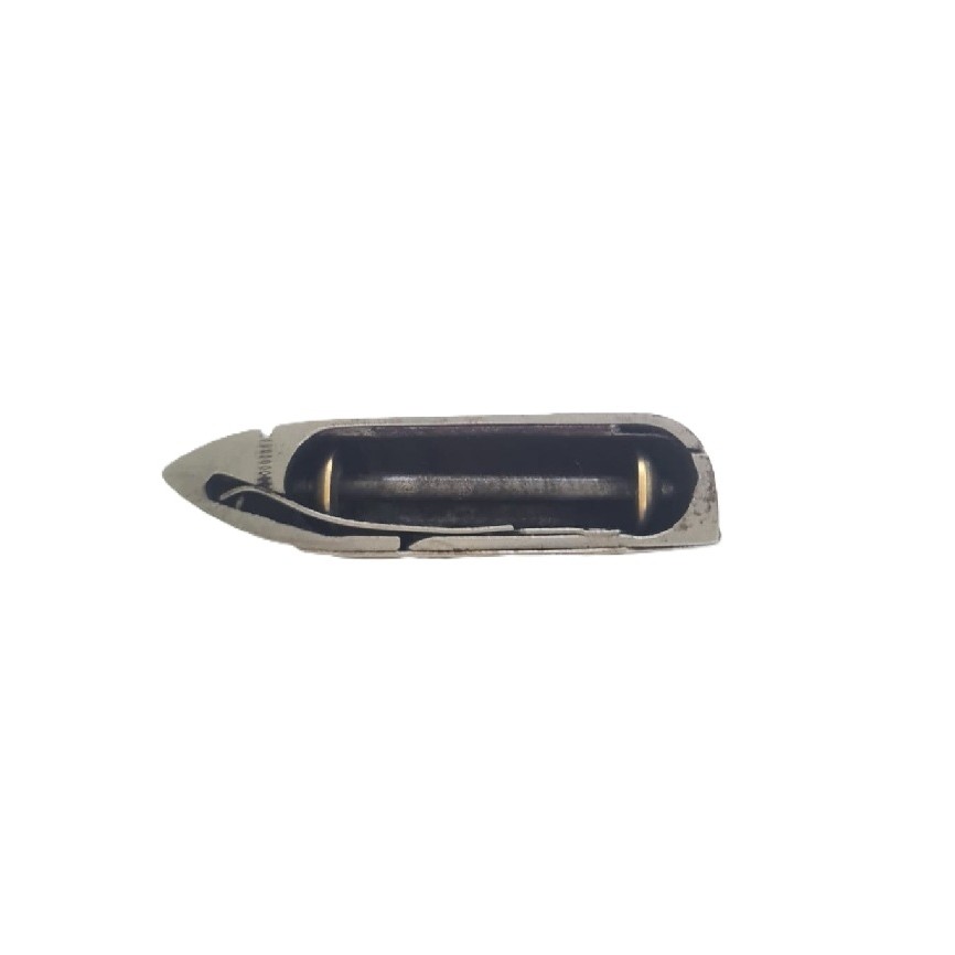 Caixa de Bobina de Maquina de Costura de Mão Antiga Canilha Canoinha Vintage Colecionador Maquina de Manivela