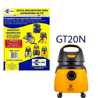 Kit 3 Sacos Aspirador de Pó Electrolux - GT20N (2177) em Oferta na Shopee
