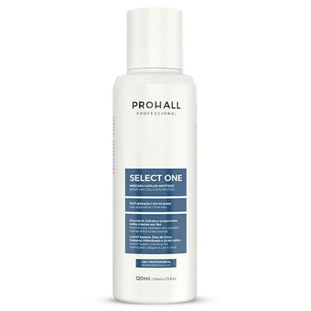 Máscara Capilar Prohall Select One Um Só Passo Progressiva Sem Formol 120ml