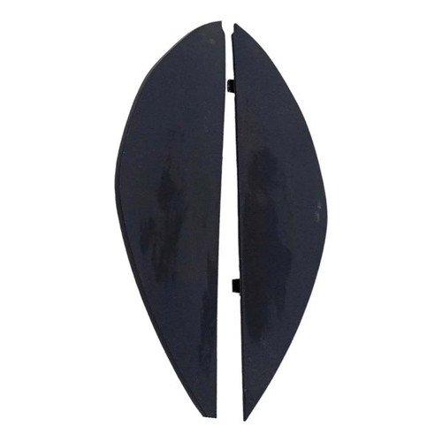 Par Moldura Painel Fiat Mobi 4cc 2022 Original  Preto Listras