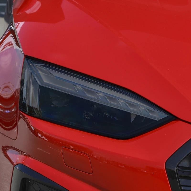 Para Audi A5 2017 2018-2023 Farol Exterior Do Carro Anti-Risco Frente Lâmpada Matiz TPU Película Protetora Capa Acessóri