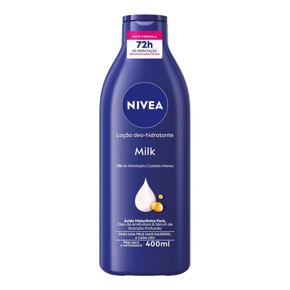 Loção Hidratante Nivea Milk Pele Seca a Extrasseca 400ml