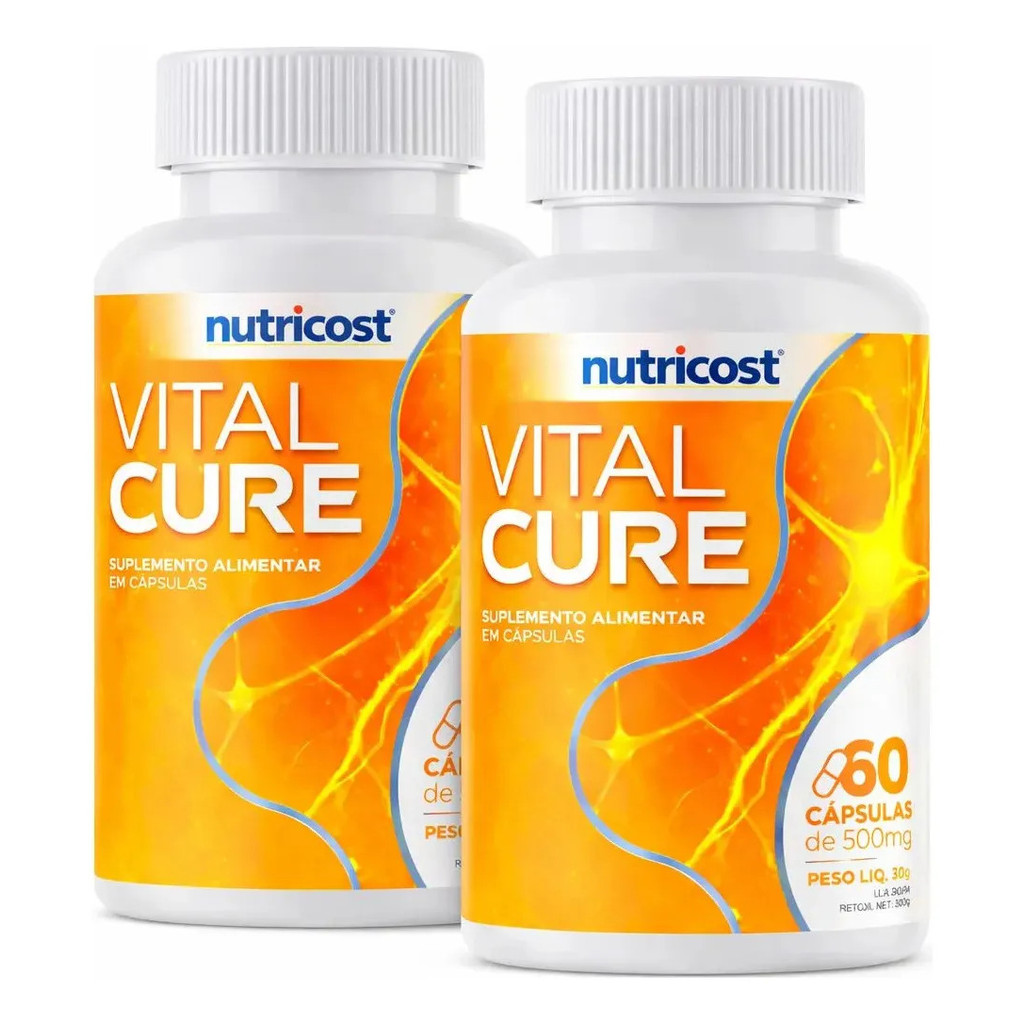 2 Vital Cure 60 Caps Suplemento Uso Diário Vitalcure