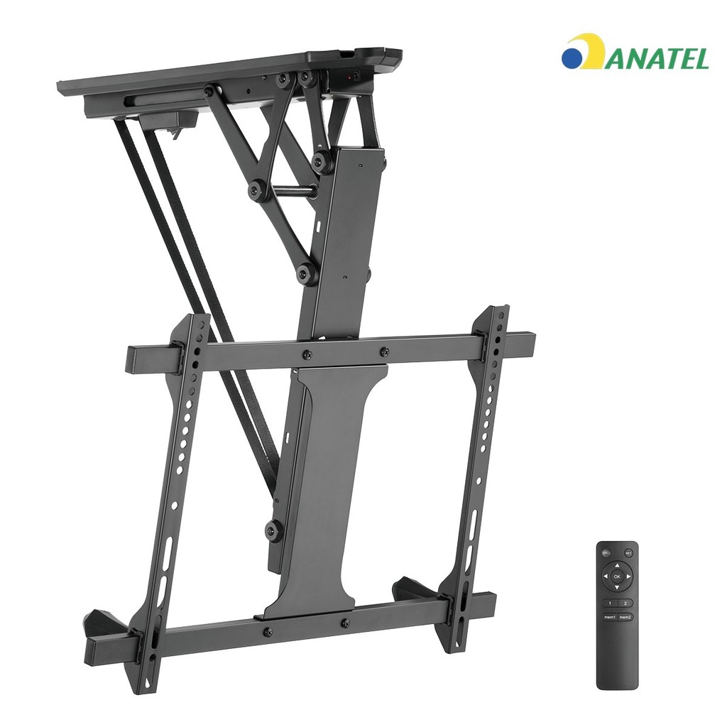 Suporte De Tv Teto Motorizado Com Controle Remoto 32pol a 70pol Alexa até 35kg