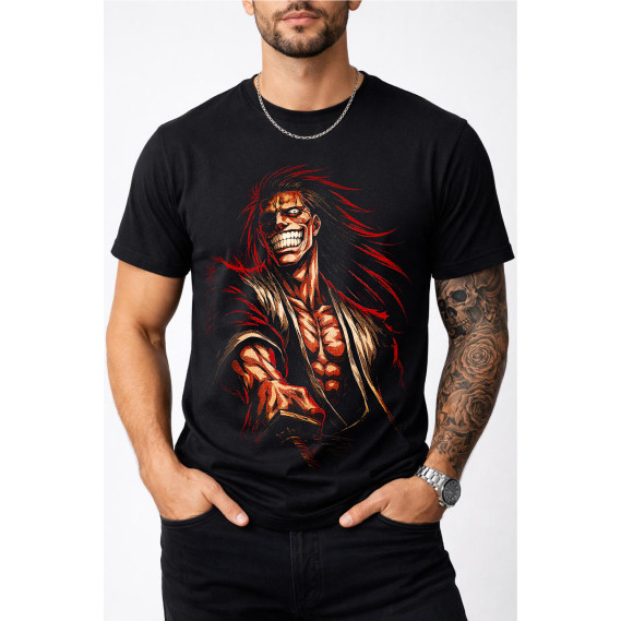 Camisa Preta Halftone Visual Diferenciado Tecido Leve