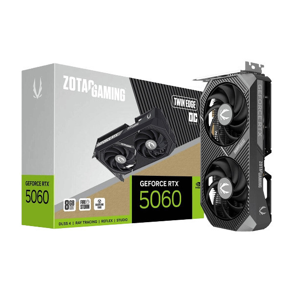 Placa de Vídeo ZOTAC RTX 5060 Twin Edge OC 8GB GDDR7