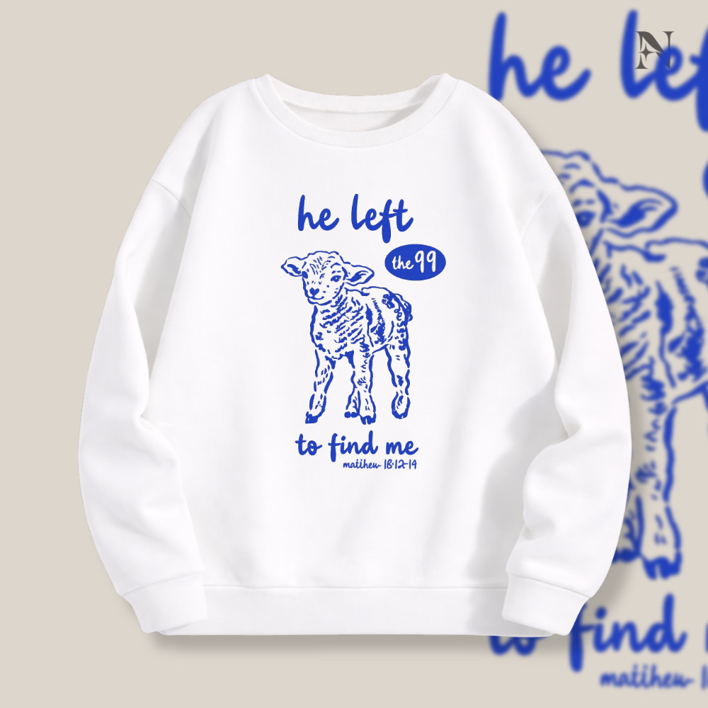 Blusa De Frio Moletom Cristão Ovelha Perdida Mensagem De Fé Algodão Inverno