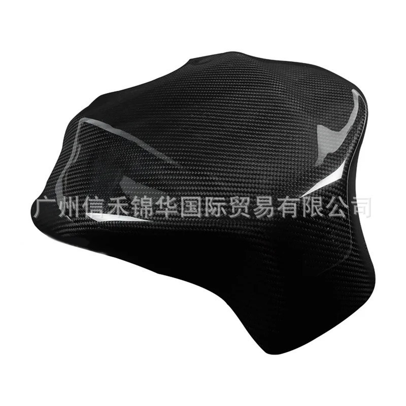 Capa protetora para tanque de combustível de fibra de carbono Real de motocicleta, adesivo para tanque de combustível ad