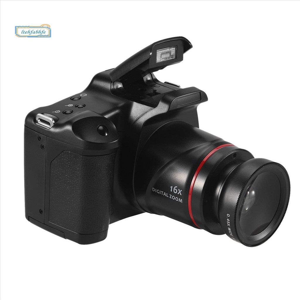 Câmera De Fotografia Profissional SLR Filmadora Digital Portátil 16X Zoom 16MP Saída HD Selfie