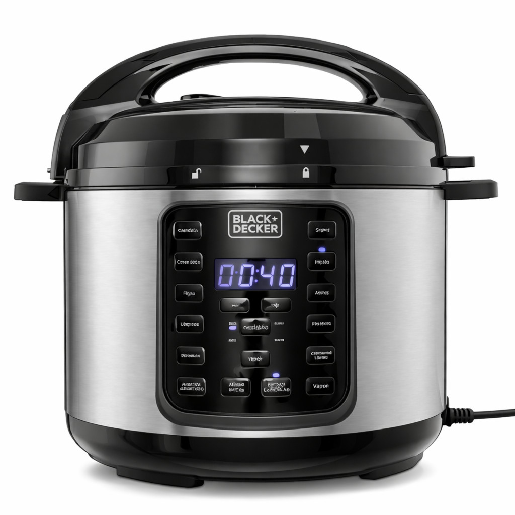 Panela De Pressão Elétrica 5L Inox Multifuncional Black Decker 900w Gourmand Gris em Oferta na Shopee