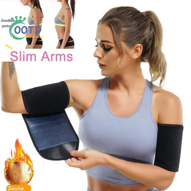Moda Hoje 1 Par De Neoprene Feminino Ajustável Sauna Braço Trimmer Com Mangas De Compressão Emagrecimento Queimador De G