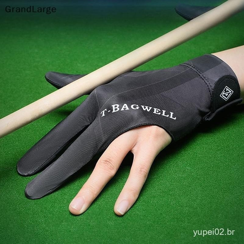 [GrandLarge] Luva De Bilhar Para Mão Esquerda , 1 Peça , Três Dedos , Sinuca , Adesivos Antiderrapantes , Elasticidade ,