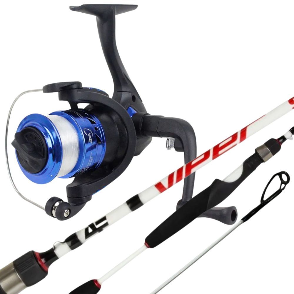 Kit Molinete JM1000 C/ Linha + Vara Viper Carbono IM6 14lbs