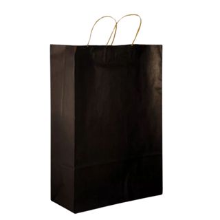 Sacola de Papel Kraft Pardo Preta Bolsa Tamanho M 10 UNIDADES em Oferta na Shopee