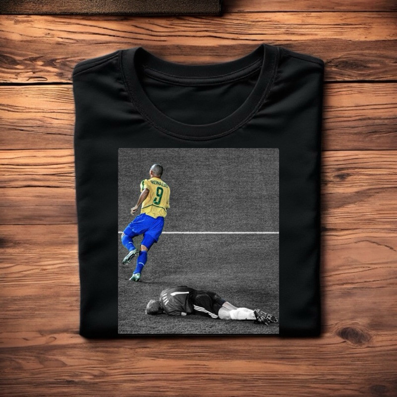 Camiseta Algodão Penta Copa Brasil Futebol Soccer Ronaldo Fenômeno Blusa Masculina  Unissex