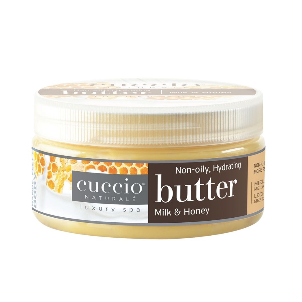 MANTEIGA CORPORAL MILK & HONEY CUCCIO 226G –HIDRATANTE PARA MÃOS, PÉS E CORPO | CUCCIO NATURALÉ