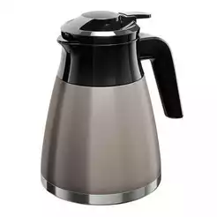 Bule Térmico Thermo Touch Euro Home 1,3 Litros Cinza para Café Chá e Bebidas Quentes