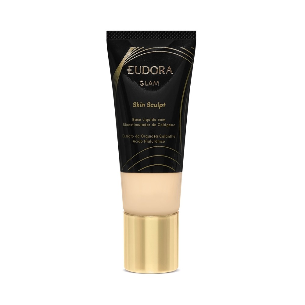 Eudora Glam Skin Sculpt Base Líquida Semi Matte Cor 10 30ml
