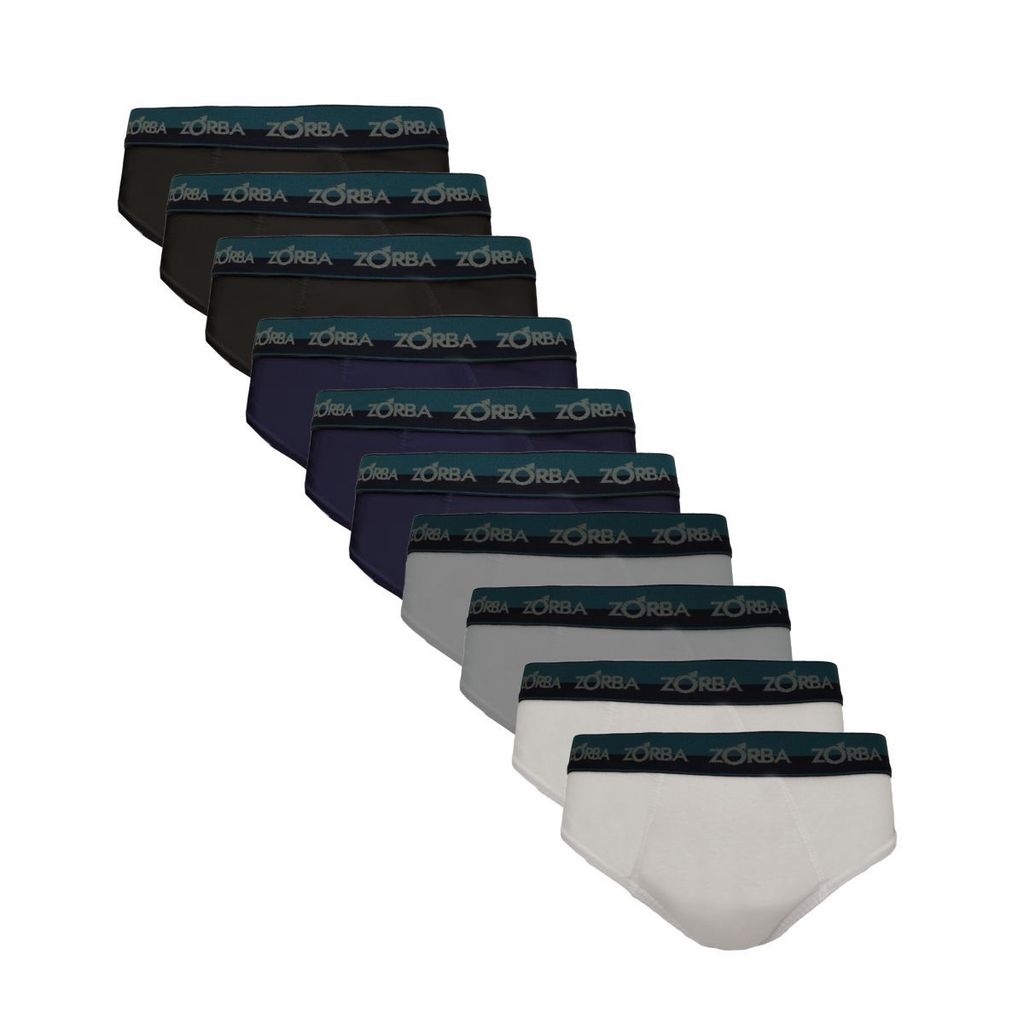 Kit 10 Cuecas Zorba Slip Max Algodão 764 - Plus Size