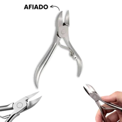 Alicate Profissional de Cortar Unha Para Manicure e Pedicure Cortador de Cuticula em Aço Inox