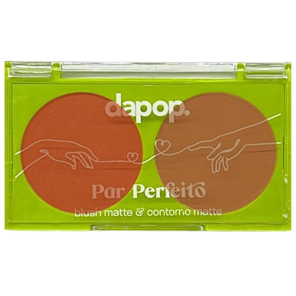 Paleta Blush E Contorno Matte Alta Pigmentação/Textura Aveludada/Fácil Aplicação - Cor C em Oferta na Shopee