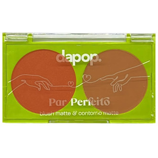 Paleta Blush E Contorno Matte Alta Pigmentação/Textura Aveludada/Fácil Aplicação - Cor C em Oferta na Shopee