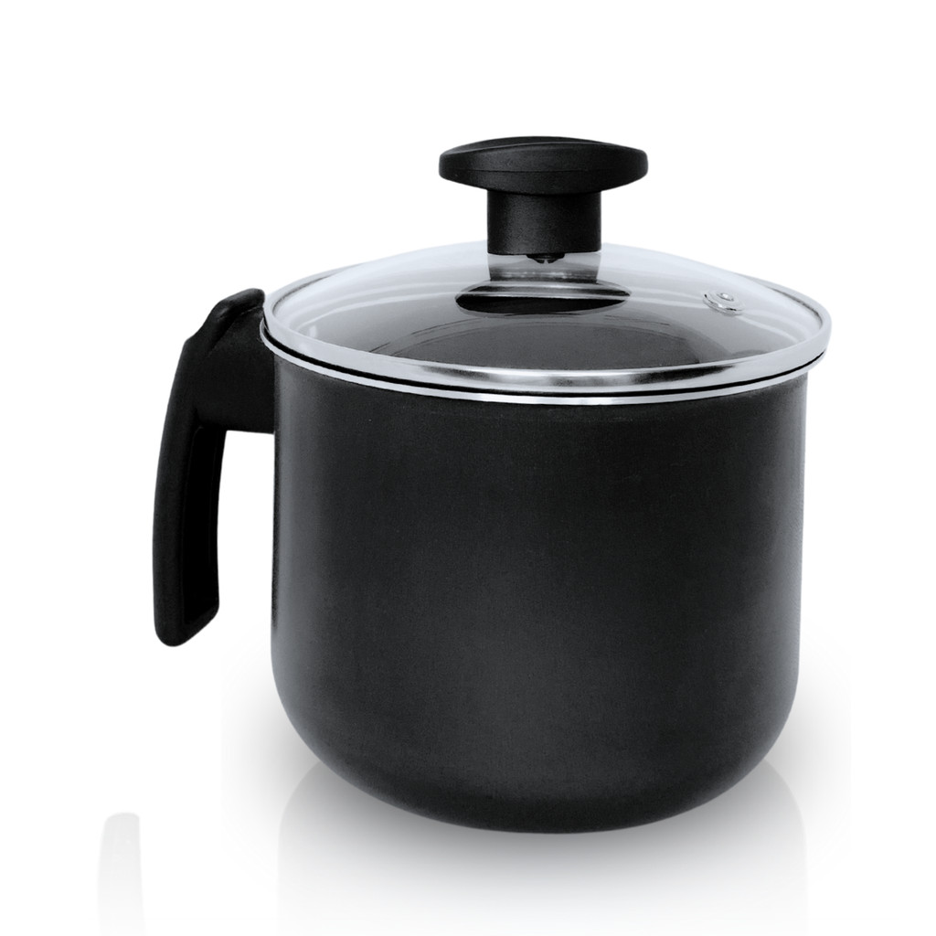 Canecão Fervedor Leiteira 12 Antiaderente Teflon Tampa Vidro em Oferta na Shopee