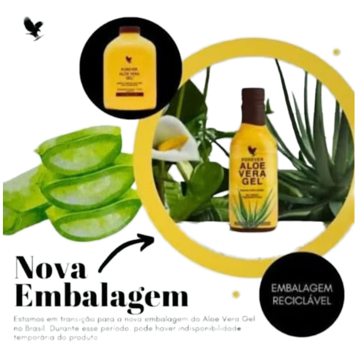 Suco Aloe Vera Gel Puro 1l - Forever Living Original