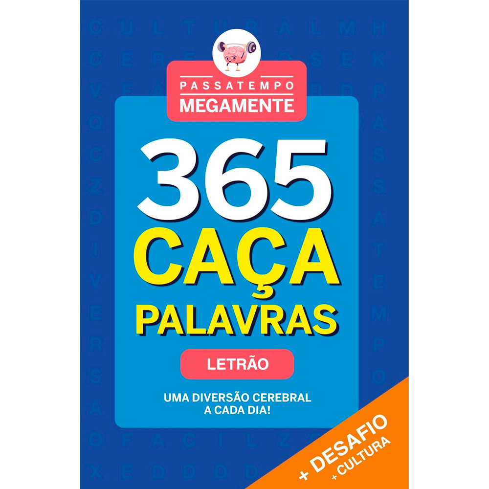 Passatempo Megamente |  365 Caça-Palavras | Letrão | Azul em Oferta na Shopee
