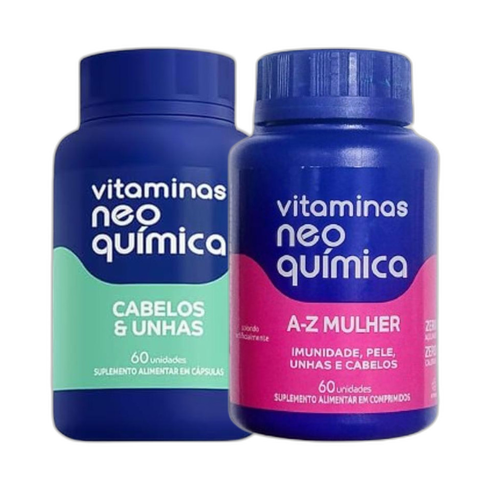 Kit Cabelos e Unhas 60 Cps + Mulher 60 Cpr - NEO QUIMICA