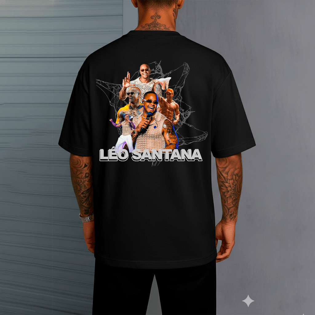 Camiseta Oversized Léo Santana Carnaval Faz o L Música Baiana Axé 370