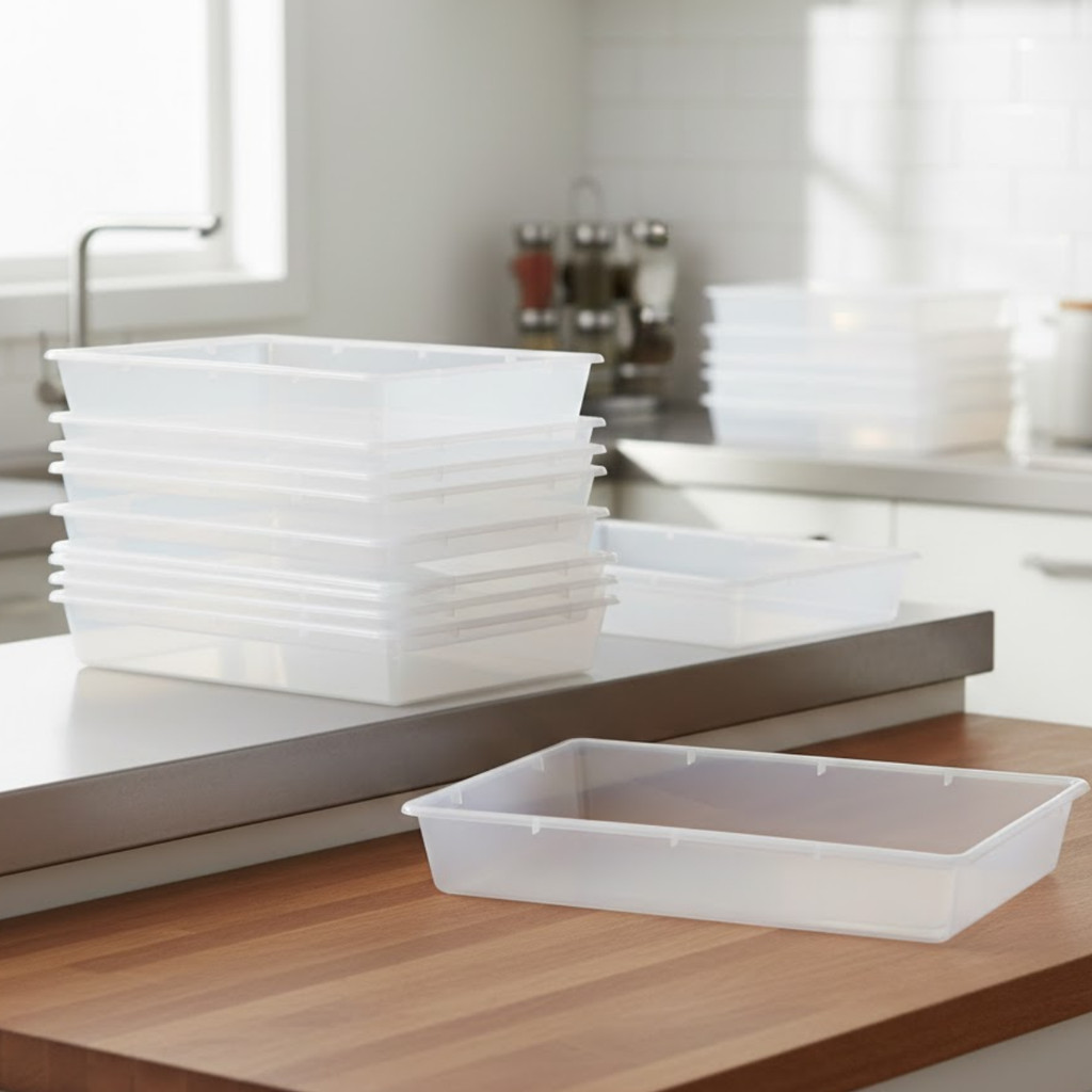 Kit 10 Bandeja 12L Organizador Multiuso Branco em Oferta na Shopee