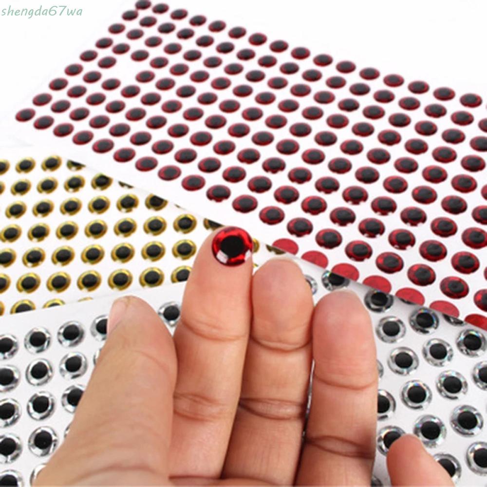 SHENGDA 3D Olhos De Peixe Globo Ocular 100 Pçs/Lote 3mm 4mm 5mm 6mm Equipamento De Pesca Holográfico Adesivo DIY