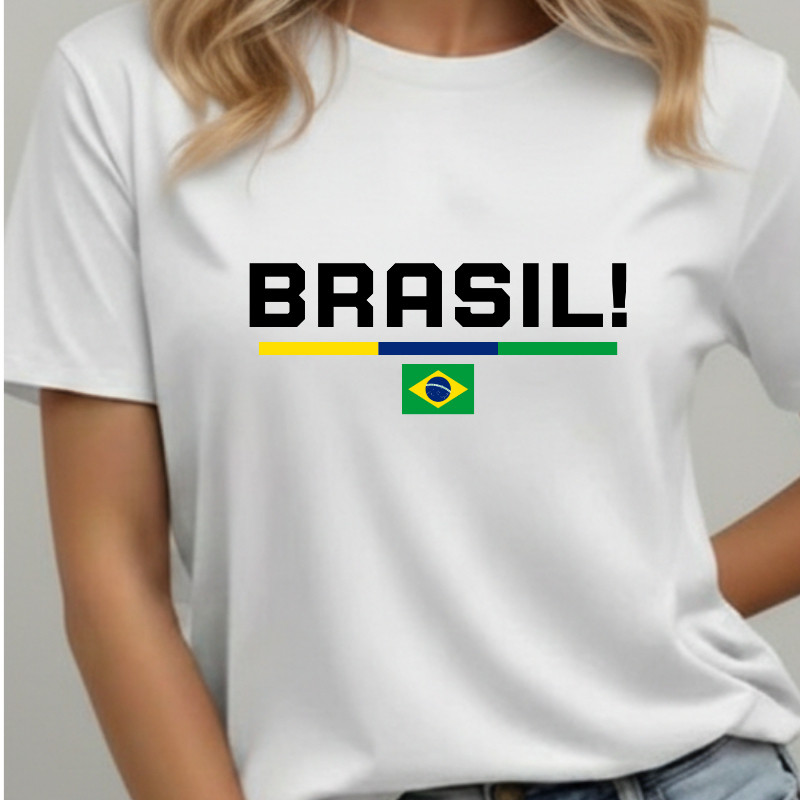 Blusa Do Brasil Feminina Camiseta Algodão