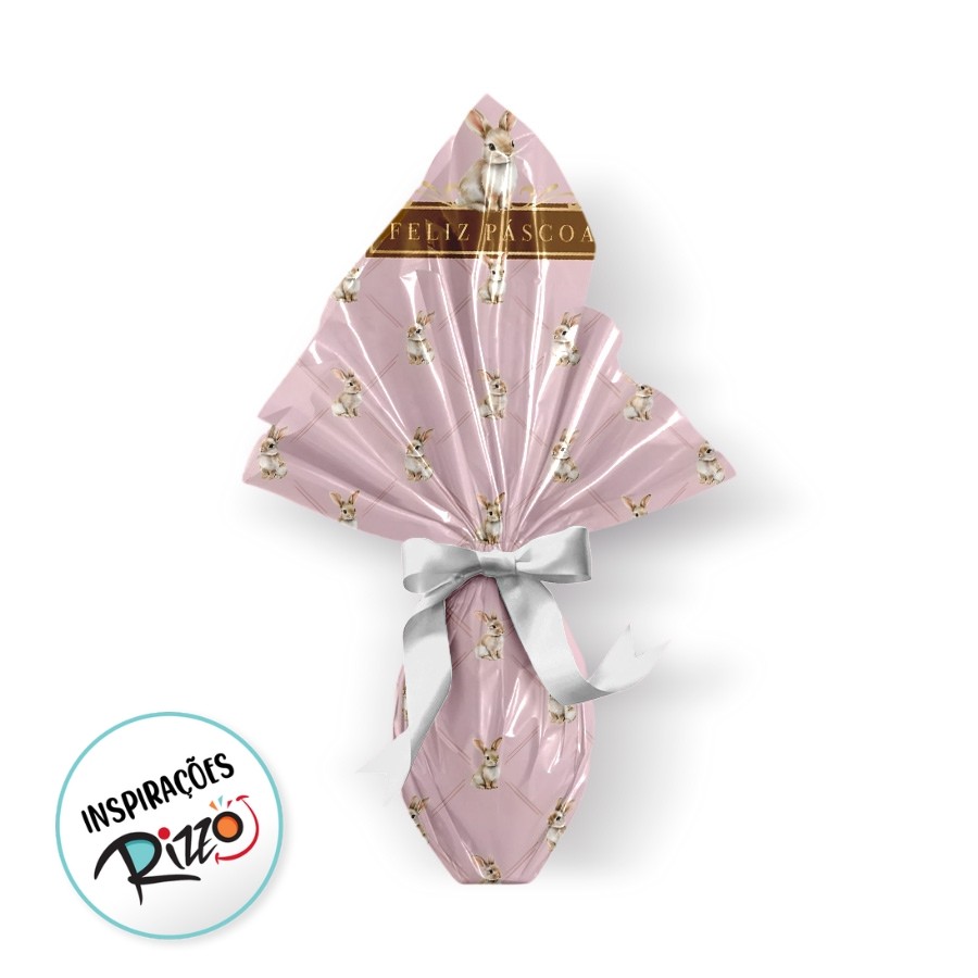 Saco Express 39x39cm Para Ovos de 350g a 500g - Classique Bunny Rosa - 5 unidades - Cromus - Rizzo em Oferta na Shopee