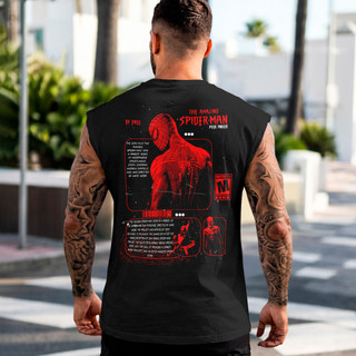 Camiseta Regata Machão Masculina Spider Man regata masculina algodão confortável