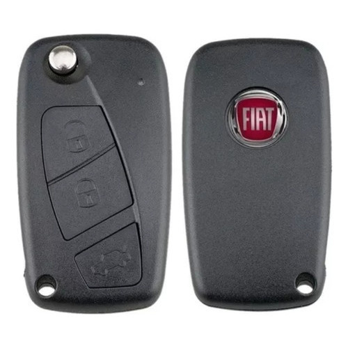 Chave Canivete Carcaça Fiat Stilo Punto Idea 3 Botões