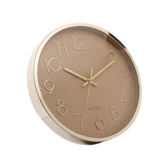 Relógio de Parede Lyor de Plástico Nude 30,5cm x 4,5cm em Oferta na Shopee