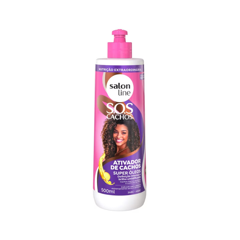 Ativador de Cachos Salon Line SOS Cachos  Super Óleos 500ml em Oferta na Shopee