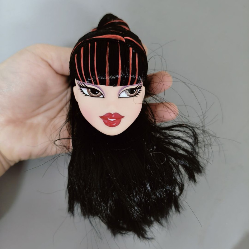 Uma Peça 1/7 Cabeça De Boneca Bratz Diy Menina Vestir Brinquedos Acessórios
