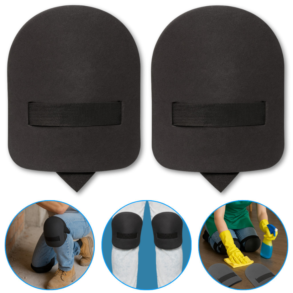 Par de Joelheiras Proteção Profissionais para Construção Civil, Jardinagem e Limpeza