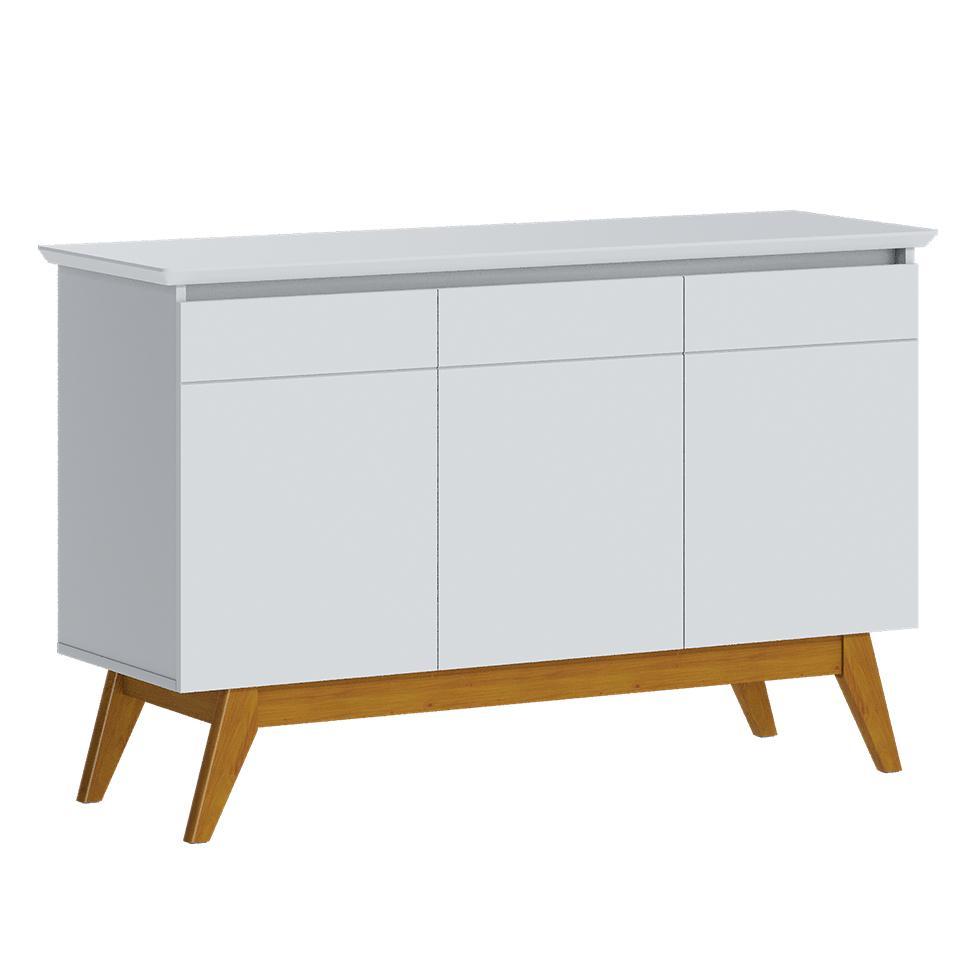 Buffet Classic 3 PT Branco em Oferta na Shopee
