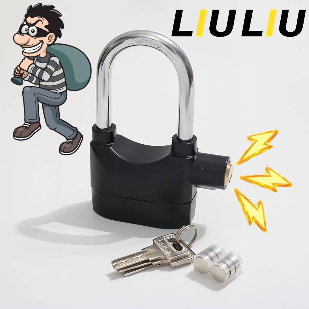 Cadeado Com Alarme Sonoro Antifurto Para Motocicleta Bicicleta Bike Mala de Viagem