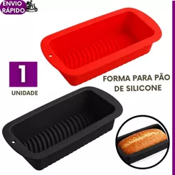 Forma Para Pães Tortas Bolos Caseiros de Silicone Antiaderente Airfryer Freezer Forno Cozinha