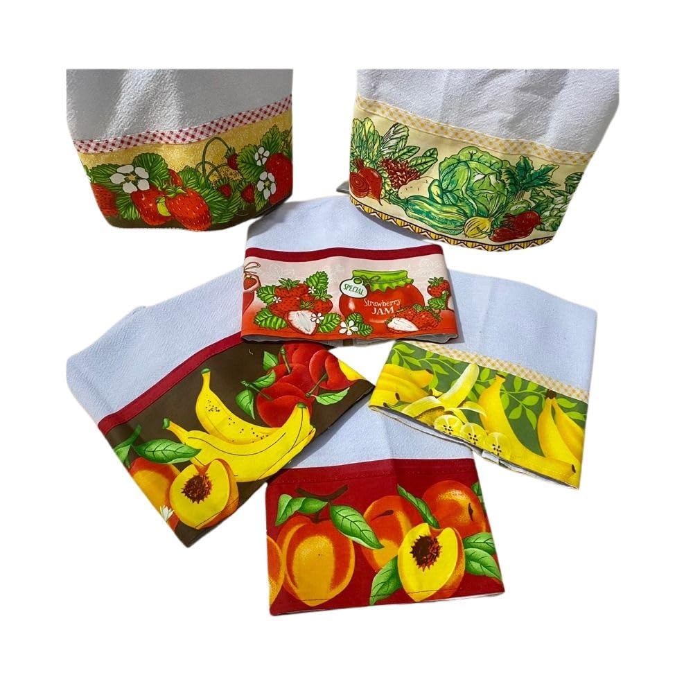 Pano de Prato 4 peças Decoração Cozinha Kit Panos de Prato para Limpeza Dia a Dia